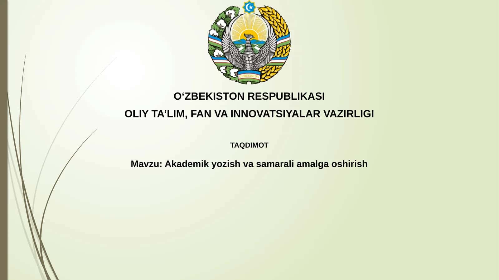 Akademik yozuvning asosiy xususiyatlari