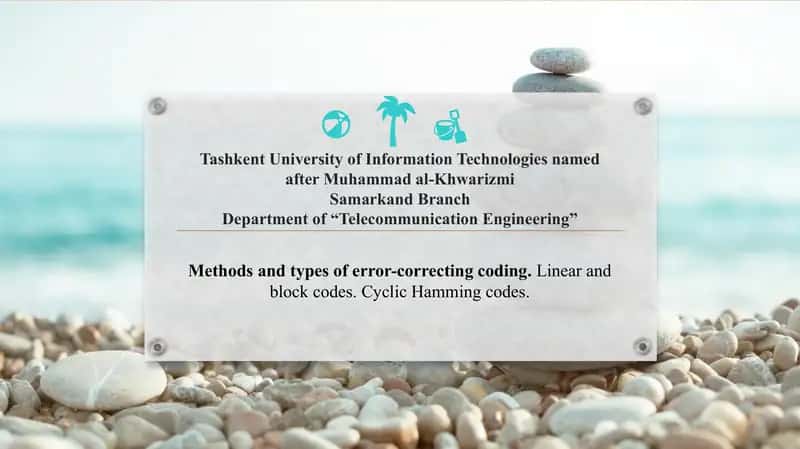 Error-Correcting Coding haqida inglizcha taqdimot