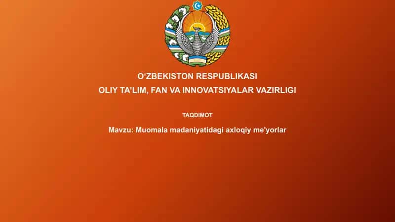 Axloqiy me'yorlar mohiyati