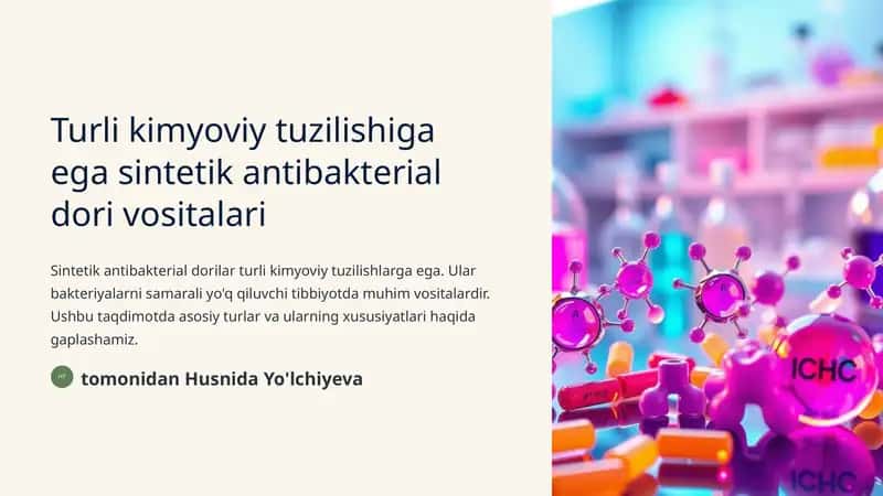 Sulfanilamidlar: tuzilishi va ta'sir mexanizmi