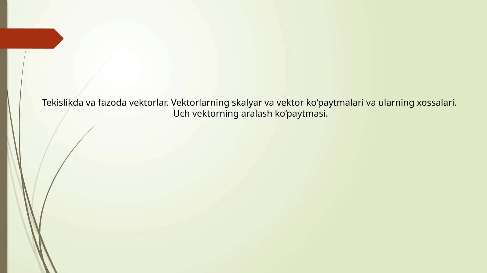 Vektorlar