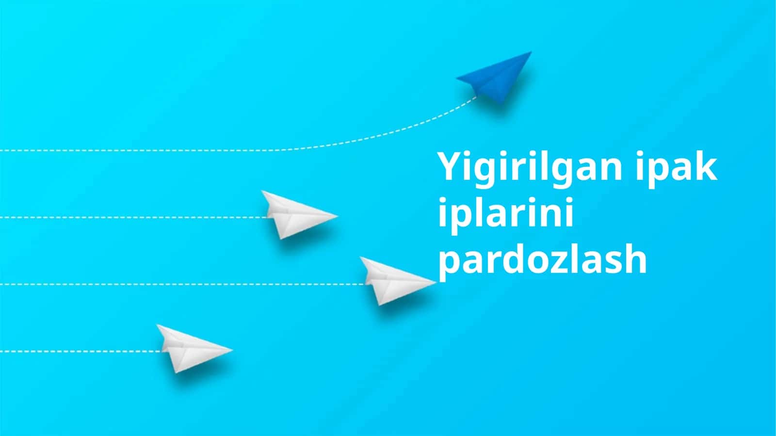 Yigirilgan ipak iplarini pardozlash
