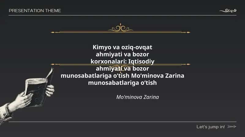 Kimyo va oziq-ovqat