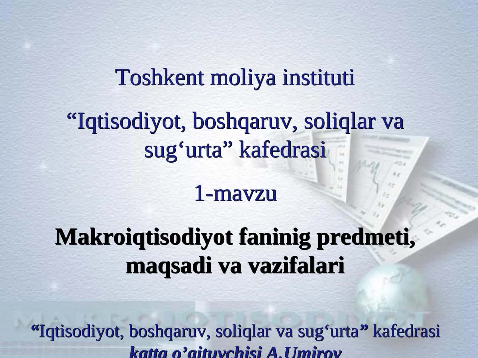 Makroiqtisodiyot
