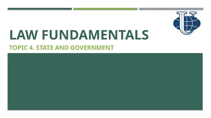 Law fundamentals