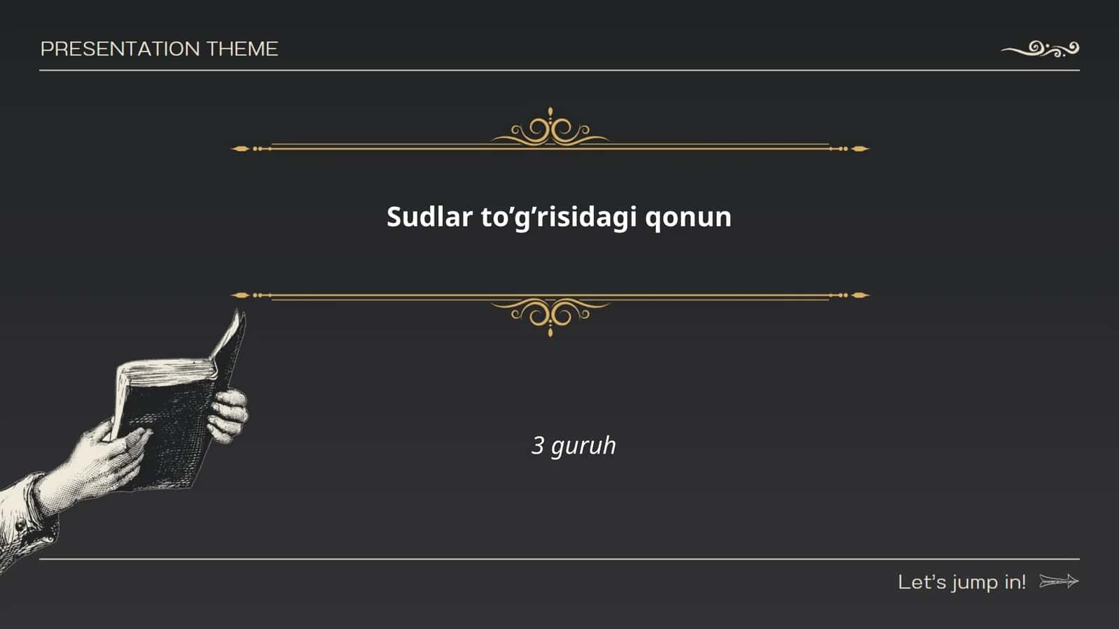 Sudlar to’g’risidagi qonun