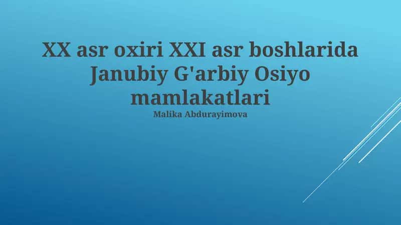 Suv Resurslari va Suv Inqirozining Tahdidi