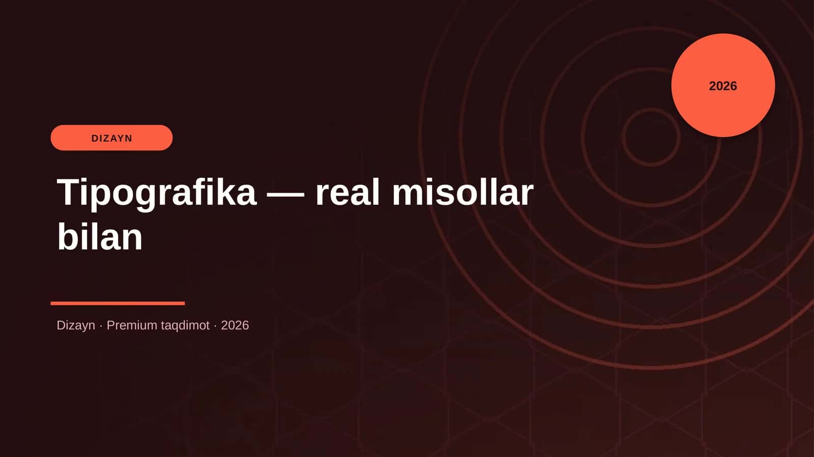 Tipografika — real misollar bilan