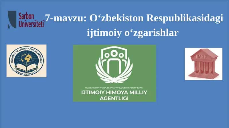 O‘zbekiston Respublikasidagi Ijtimoiy O‘zgarishlar