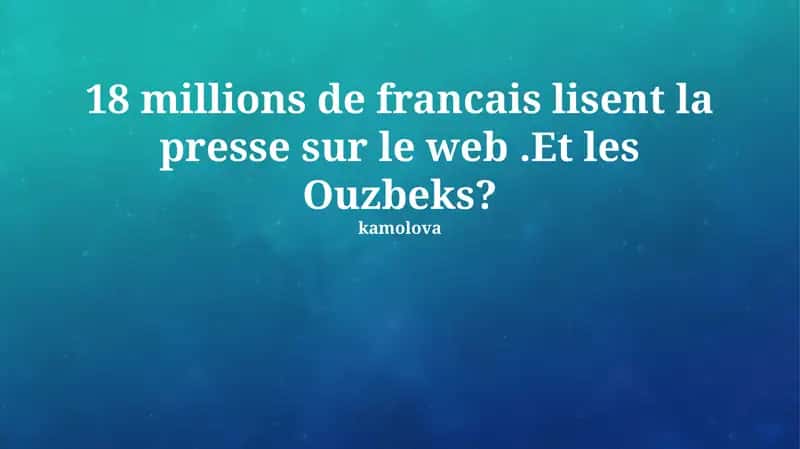 Comparaison France-Ouzbékistan: facteurs socio-économiques et accès à l'information