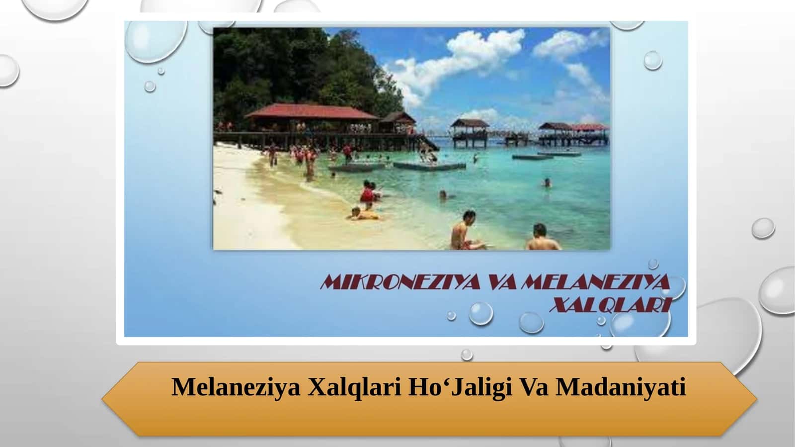Melaneziya Xalqlari HoʻJaligi Va Madaniyati