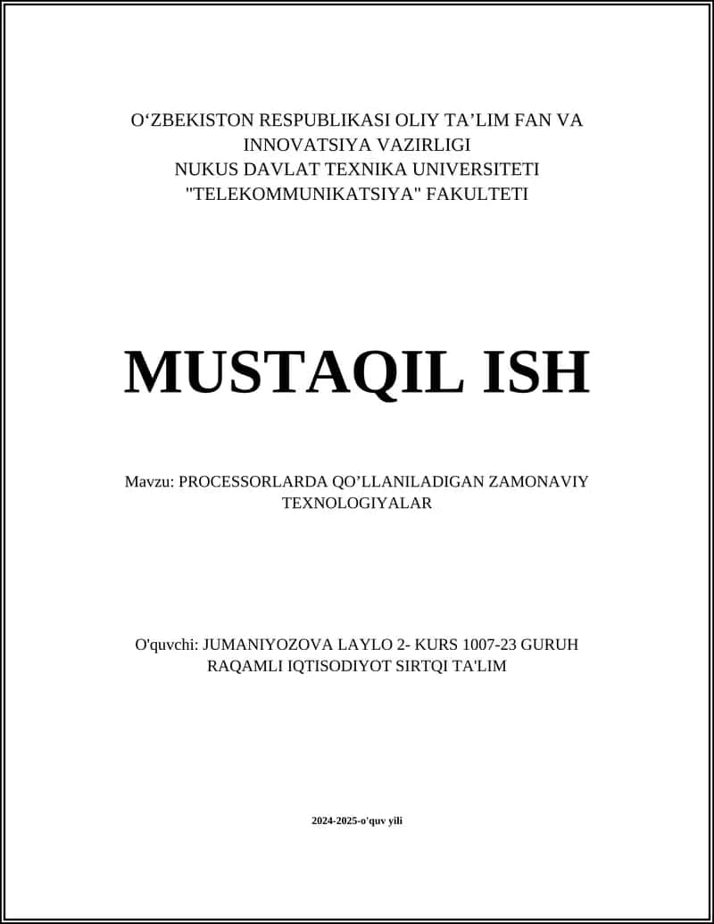 QUANTUM HISOB TEKNOLOGIYASI