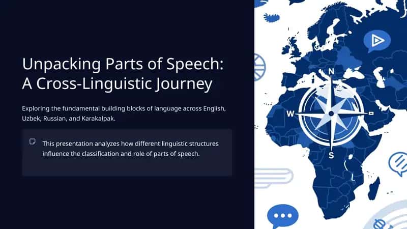 Parts of Speech: A Universal Concept