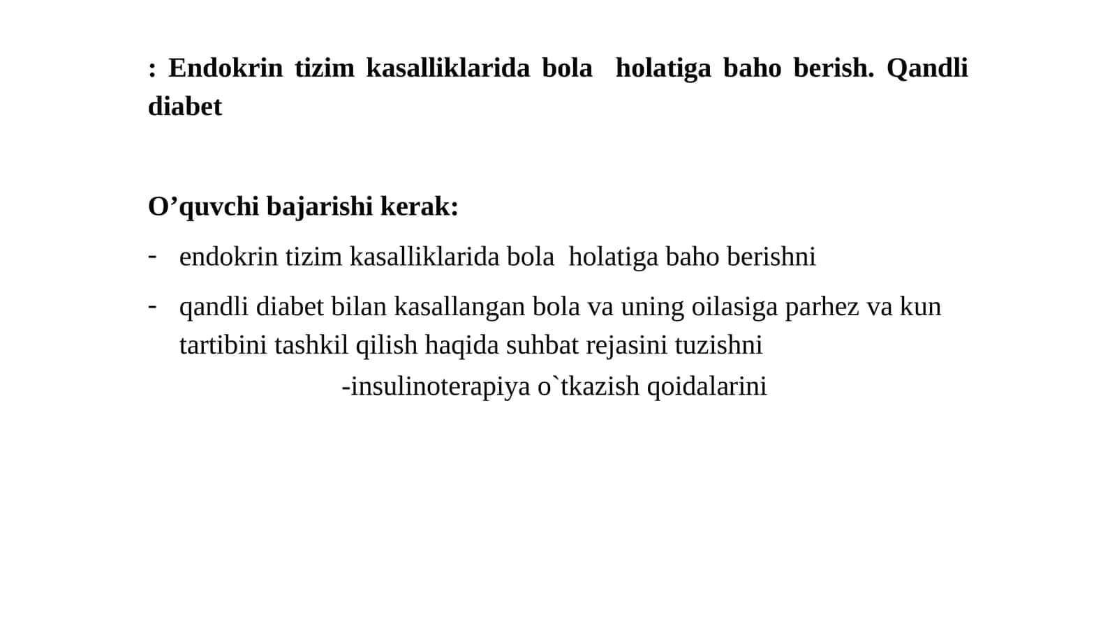Qandli diabet