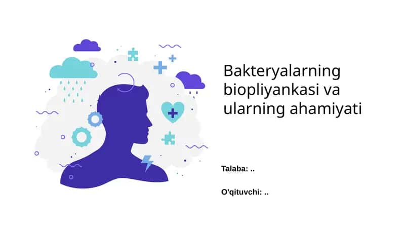 Bakteryalarning biopliyankasi va ularning ahamiyati
