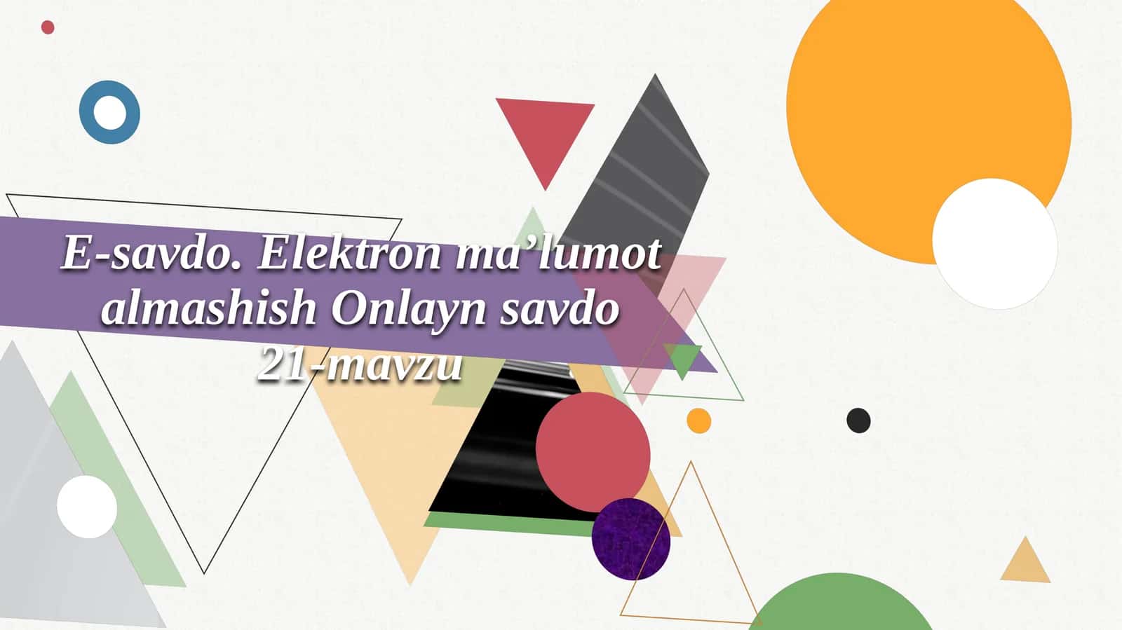 Elektron ma'lumot almashish Onlaynsavdo21