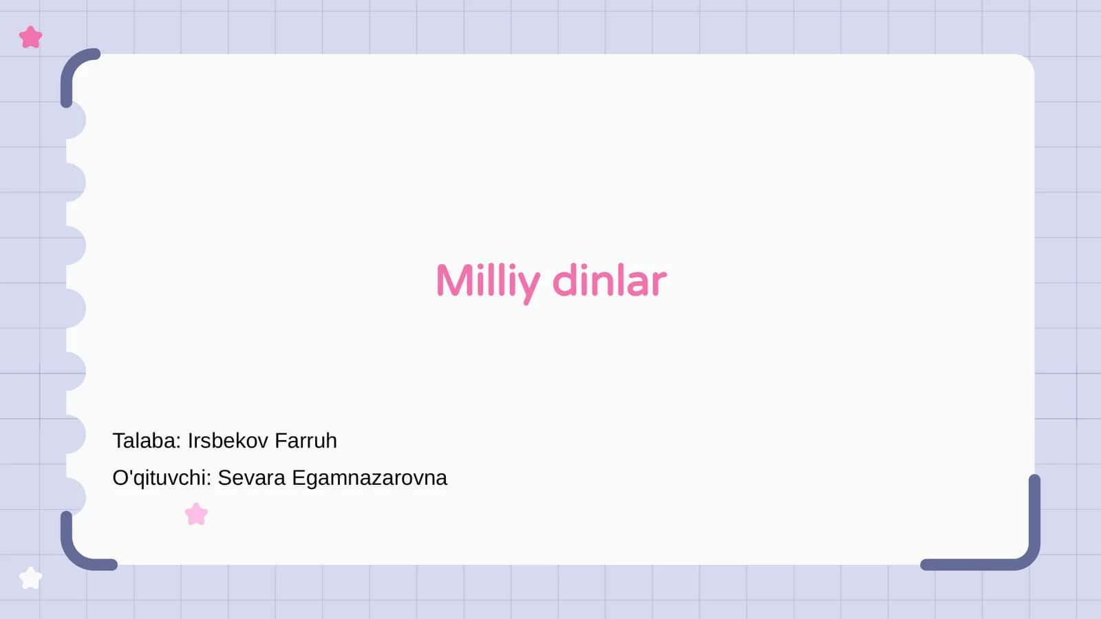 Milliy dinlar