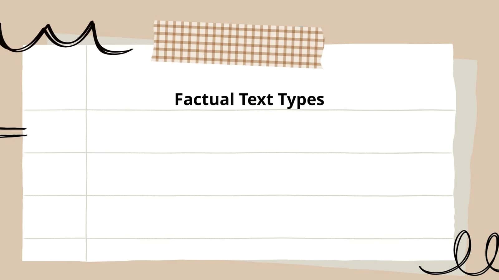 Factual Text Types