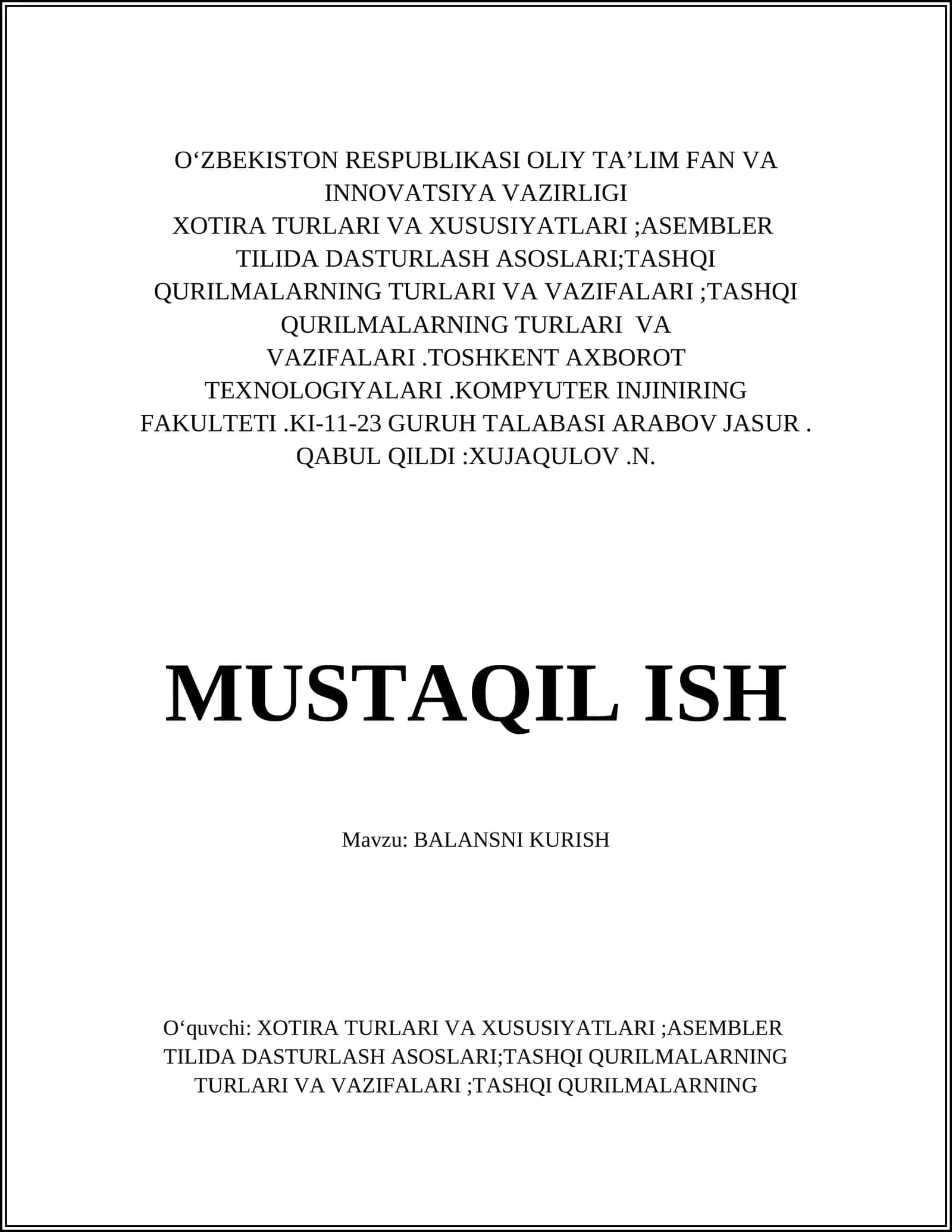 BALANSNI KURISH