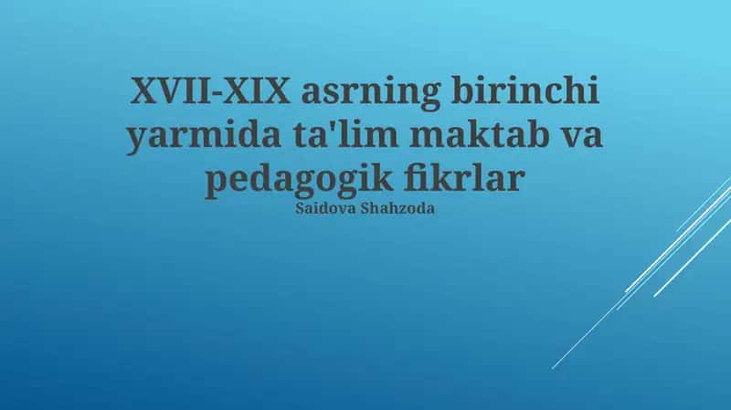 Gumanizm ta’siri va yangi ta’lim tizimlari