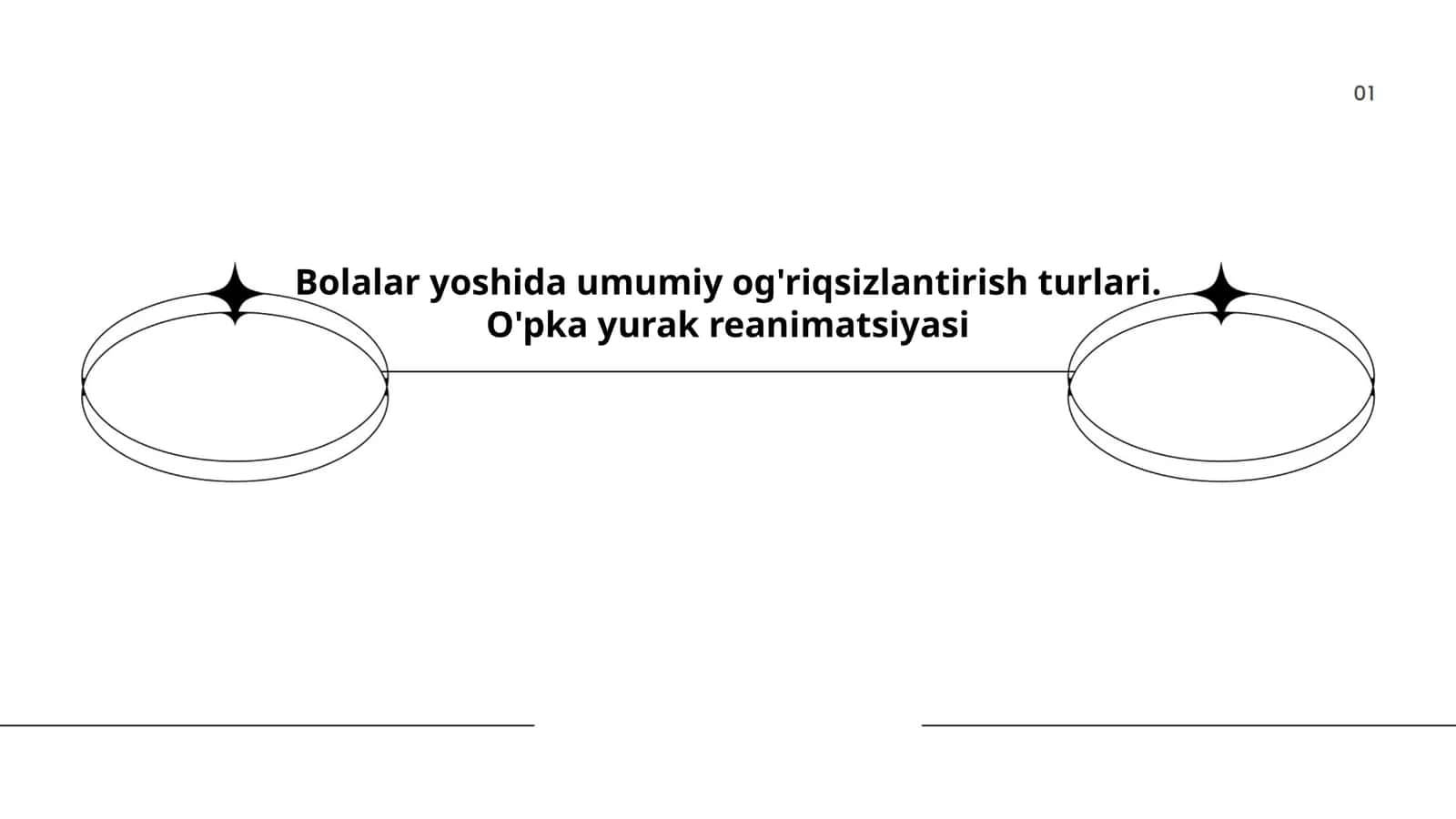 Bolalar yoshida umumiy og'riqsizlantirish turlari. O'pka yurak reanimatsiyasi