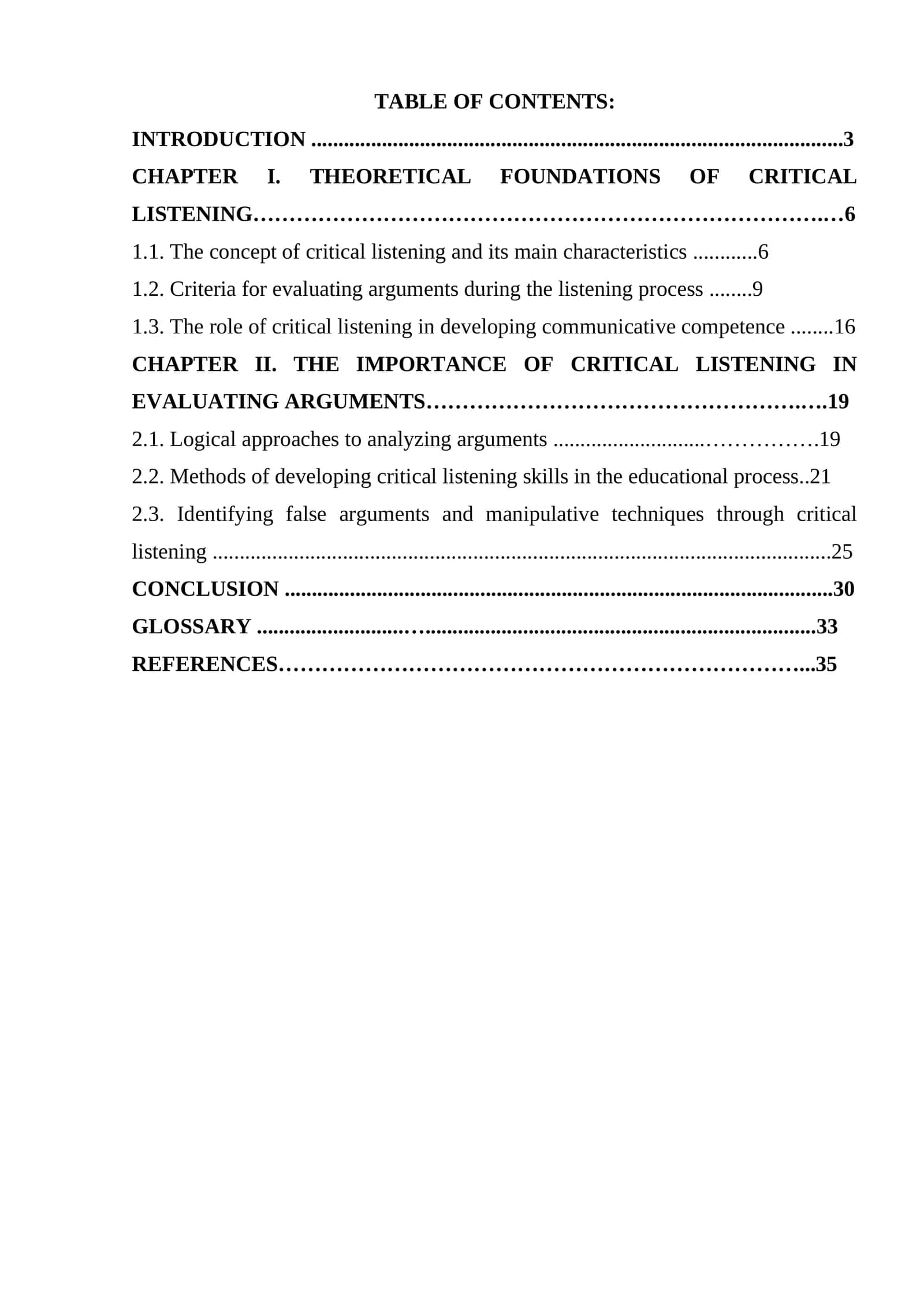 The role of critical listening in evaluating arguments