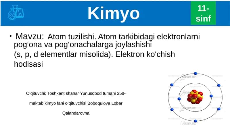 Atomtuzilishi