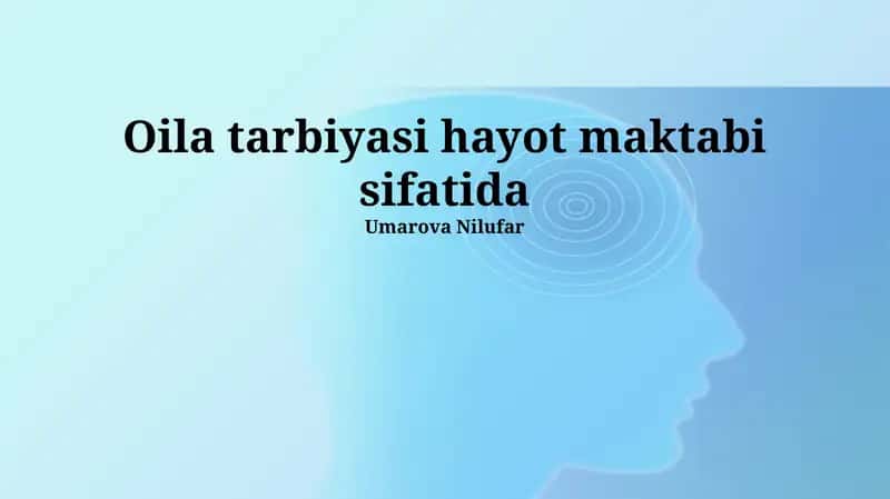 Oilaviy Tarbiya