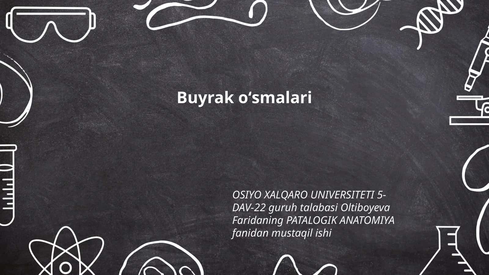 Buyrak oʻsmalari