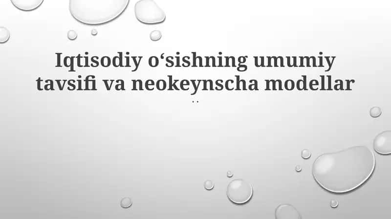 Neo-Keynesian Modellarni Siyosiy Oqibatlari