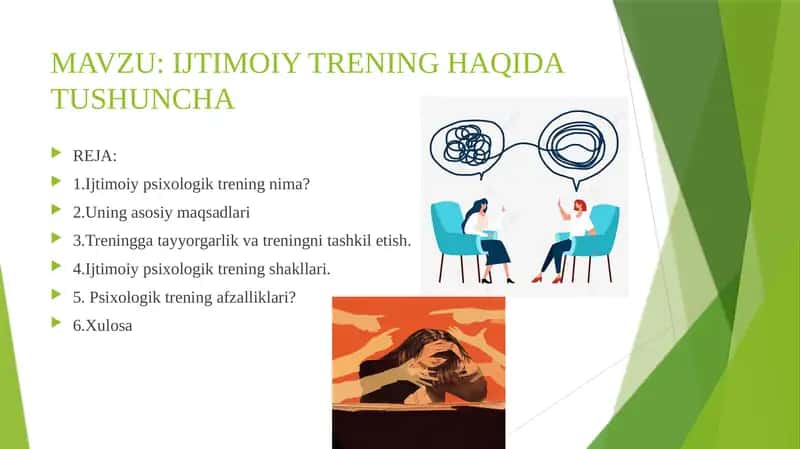 IJTIMOIY TRENING HAQIDA TUSHUNCHA