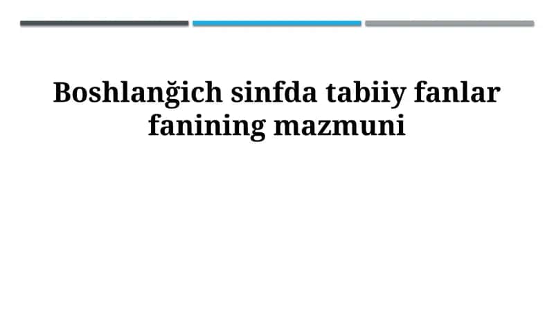 O'simliklar dunyosi bilan tanishuv
