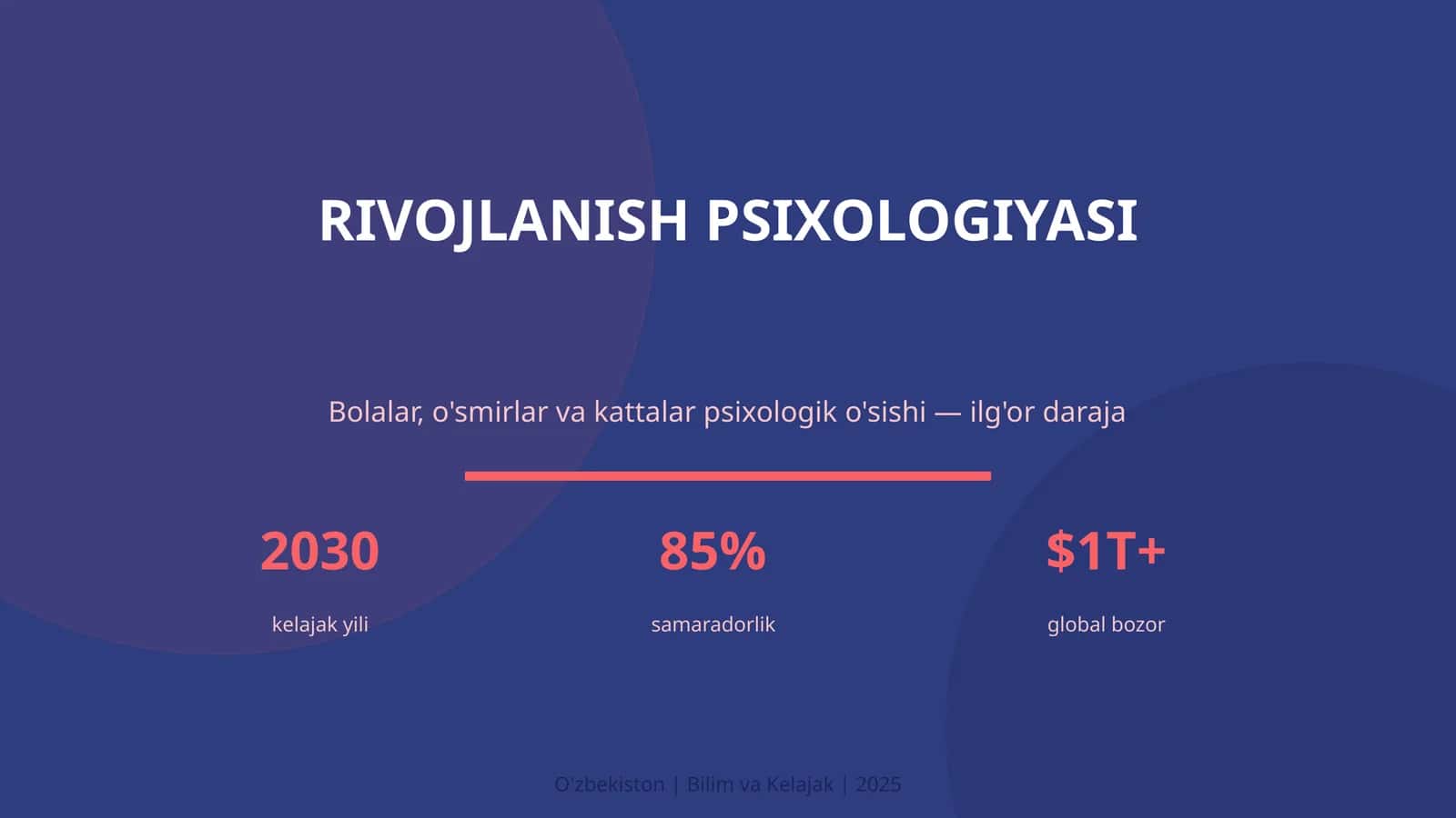 RIVOJLANISH PSIXOLOGIYASI