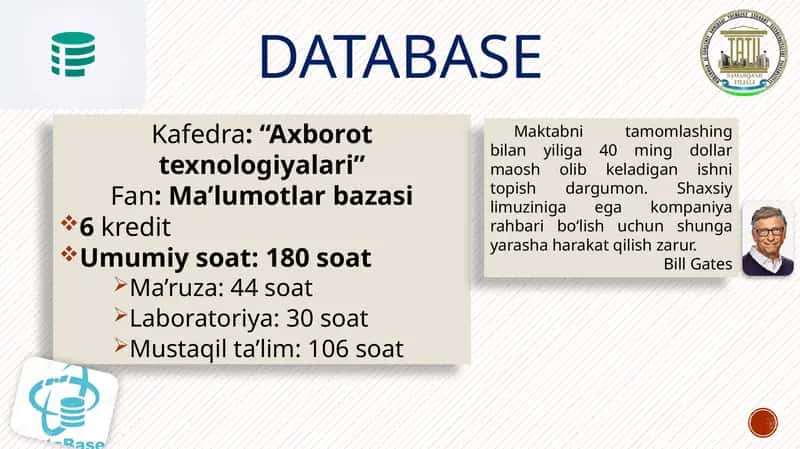 Ma'lumotlar bazasi