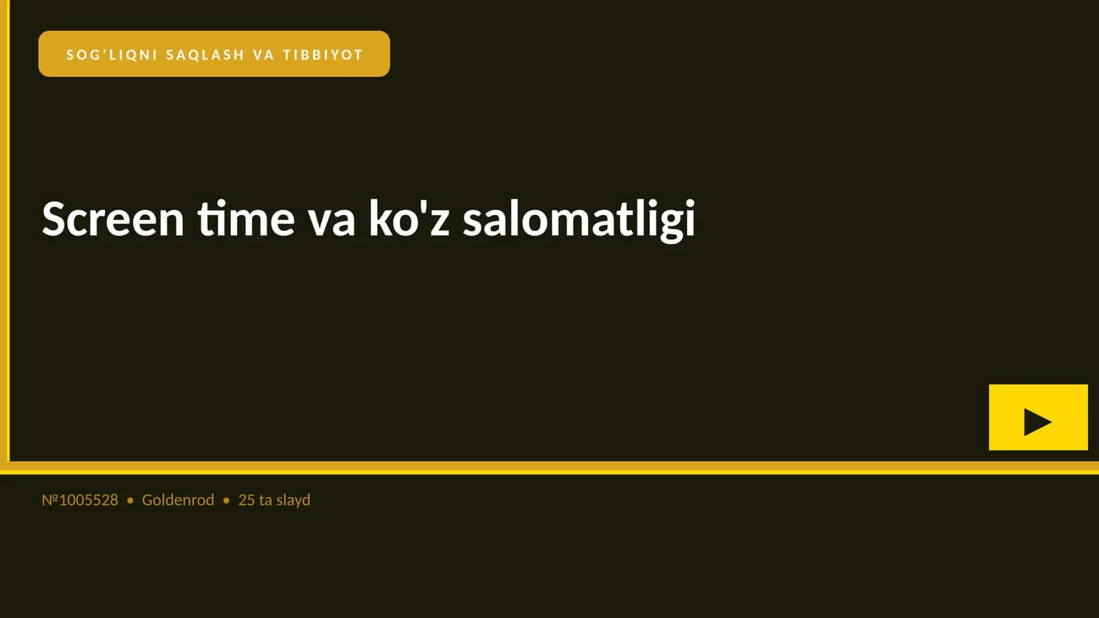 Screen time va ko'z salomatligi