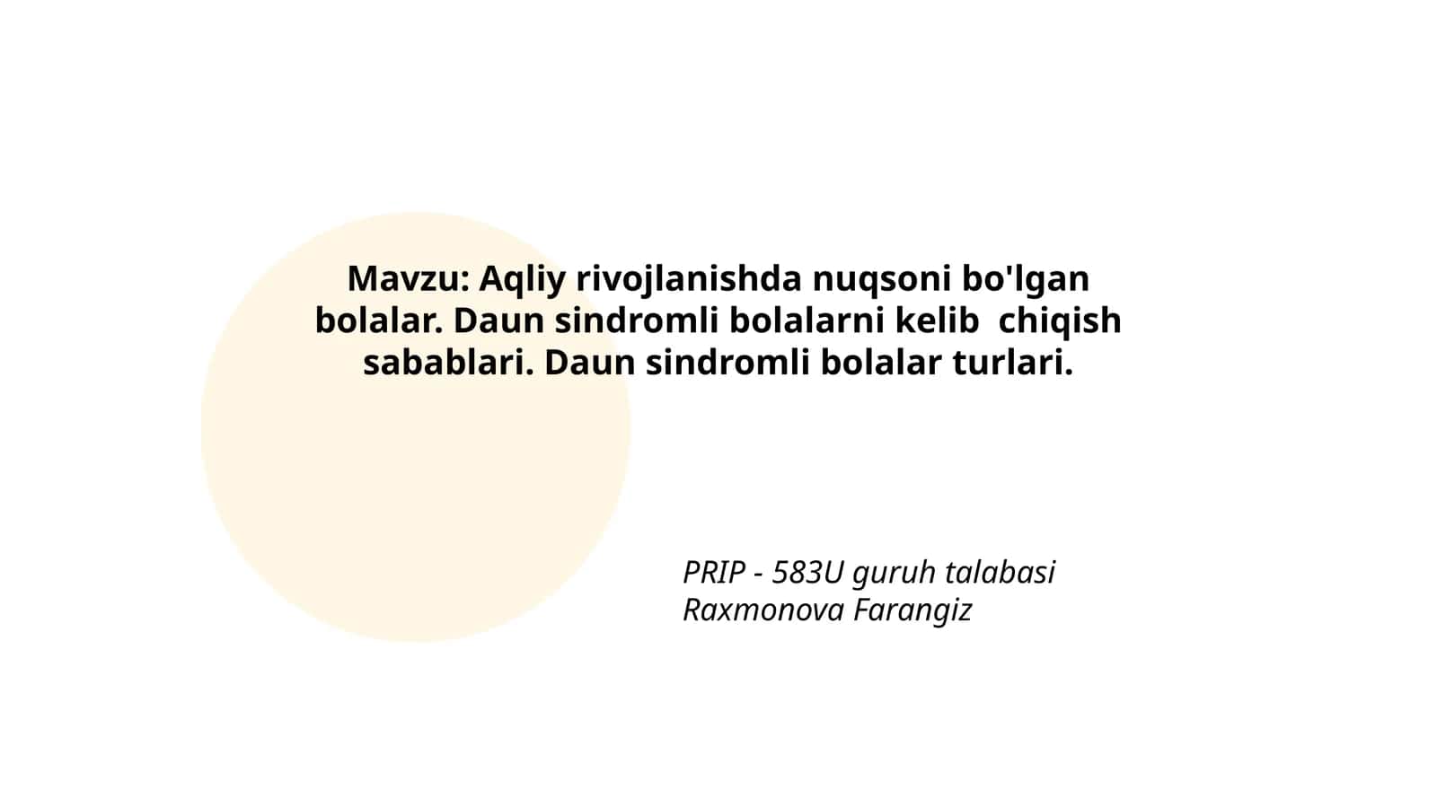 Daun sindromli bolalar