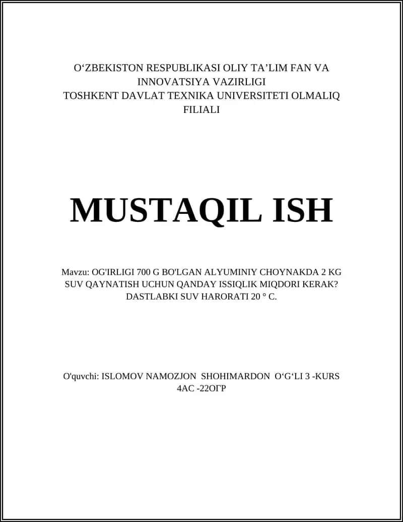 OG'IRLIGI...KERAK?