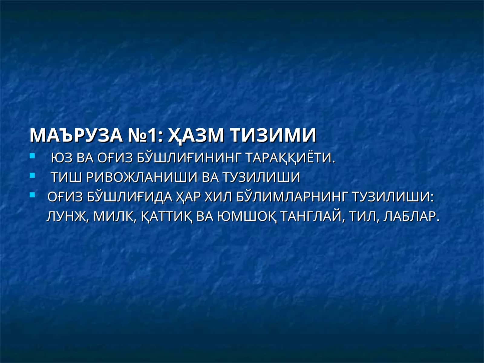ҲАЗМ ТИЗИМИ