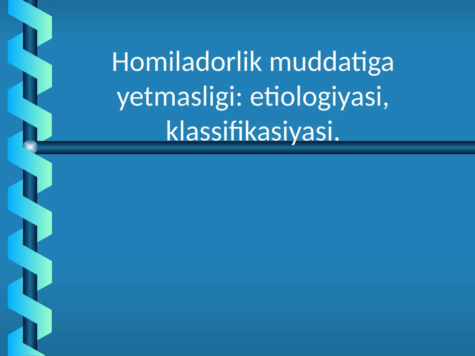 Homiladorlik muddatiga yetmasligi: etiologiyasi, klassifikasiyasi