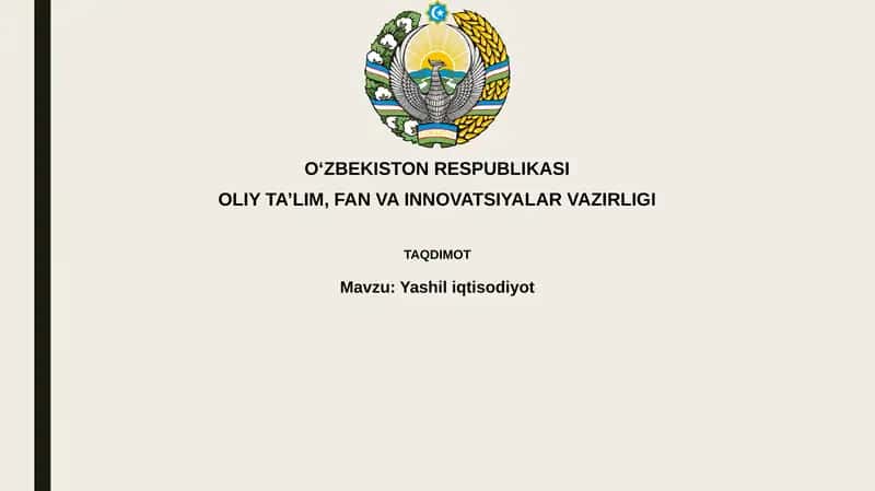 Yashiliqtisodiyot
