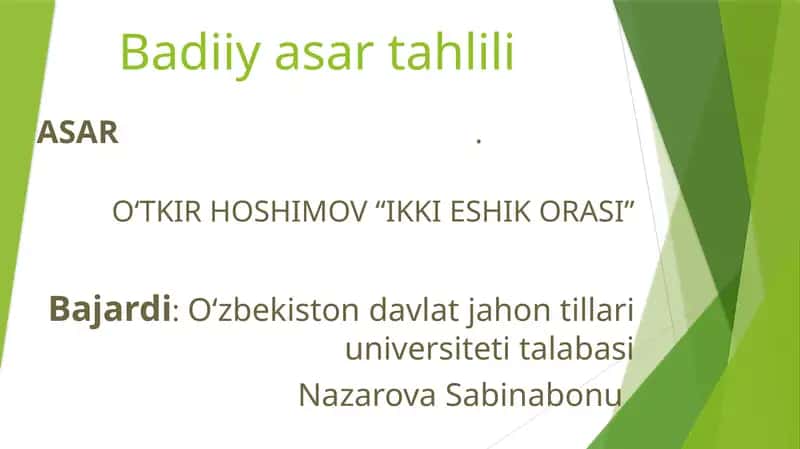 Ikki Eshik Orasi
