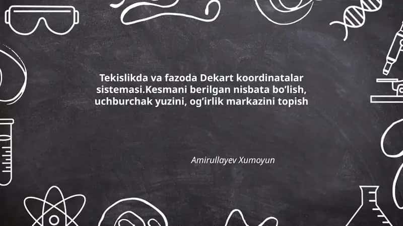 Dekart tekislik koordinatalar tizimi