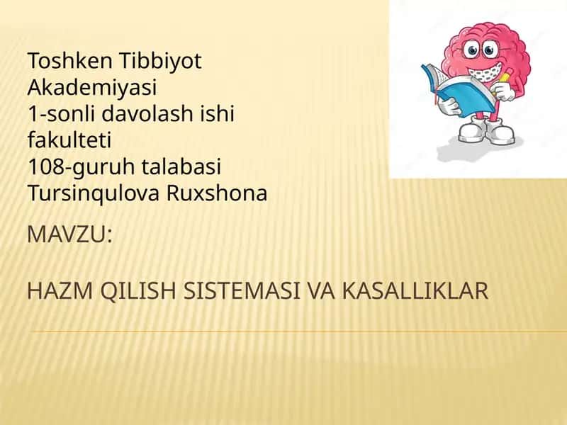Hazmqilishsistemasivakasalliklar