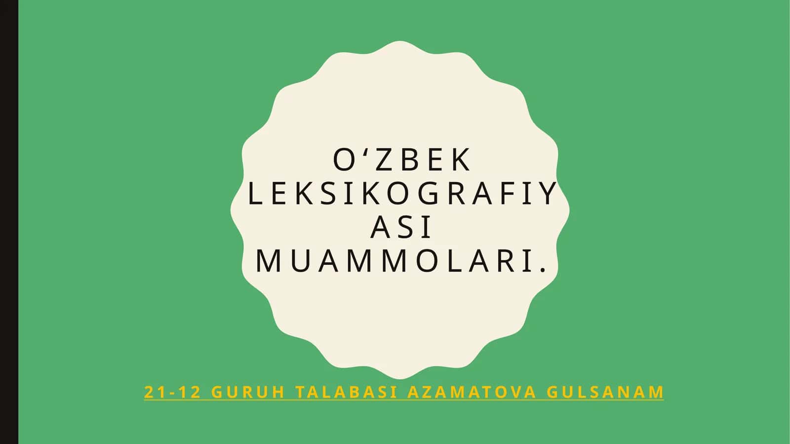 O‘zbekleksikografiyasimuammolari