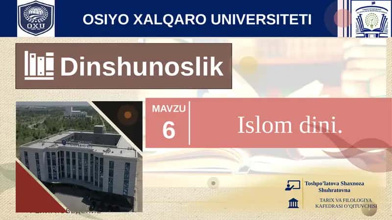 Toshpo’latovaShaxnozaShuhratovna