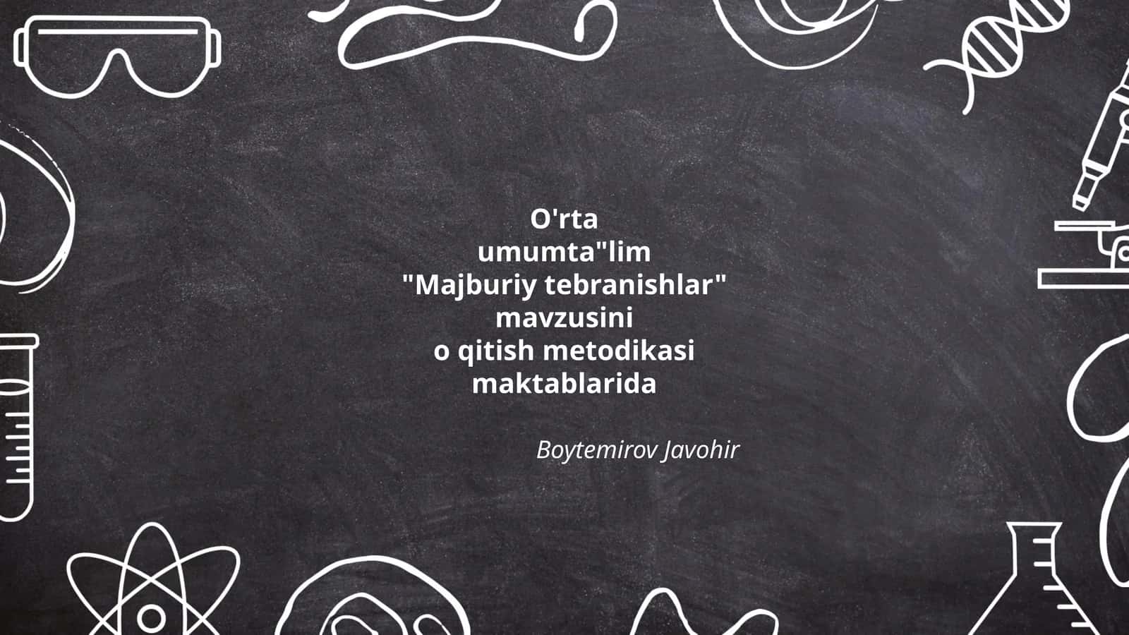 Majburiy tebranishlar asoslari