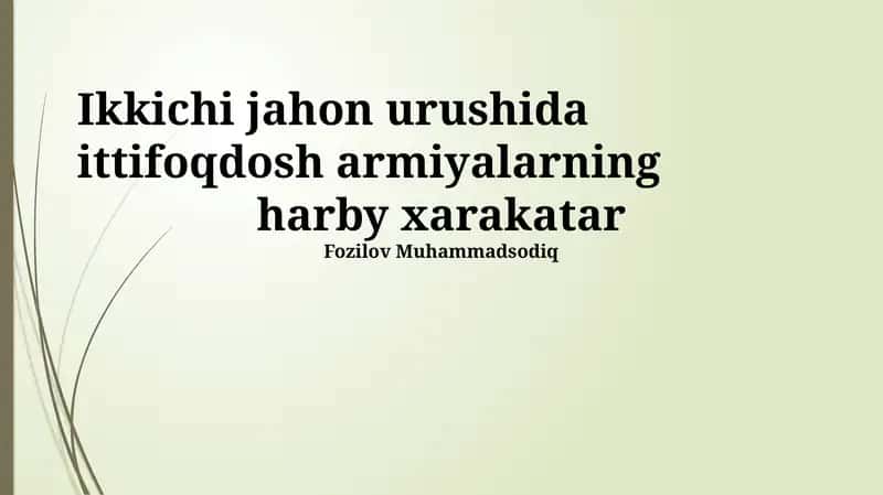 Harby xarakatlar