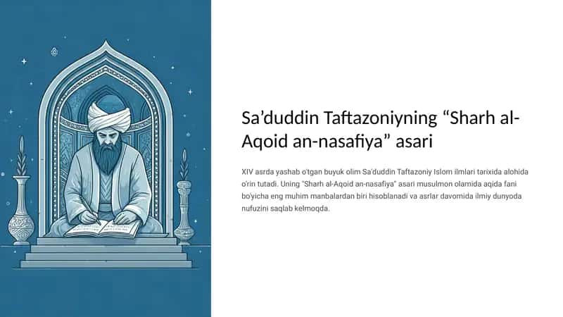 "Sharh al-Aqoid an-nasafiya"