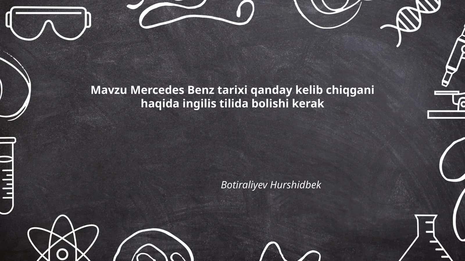 Mercedes Benz tarixi