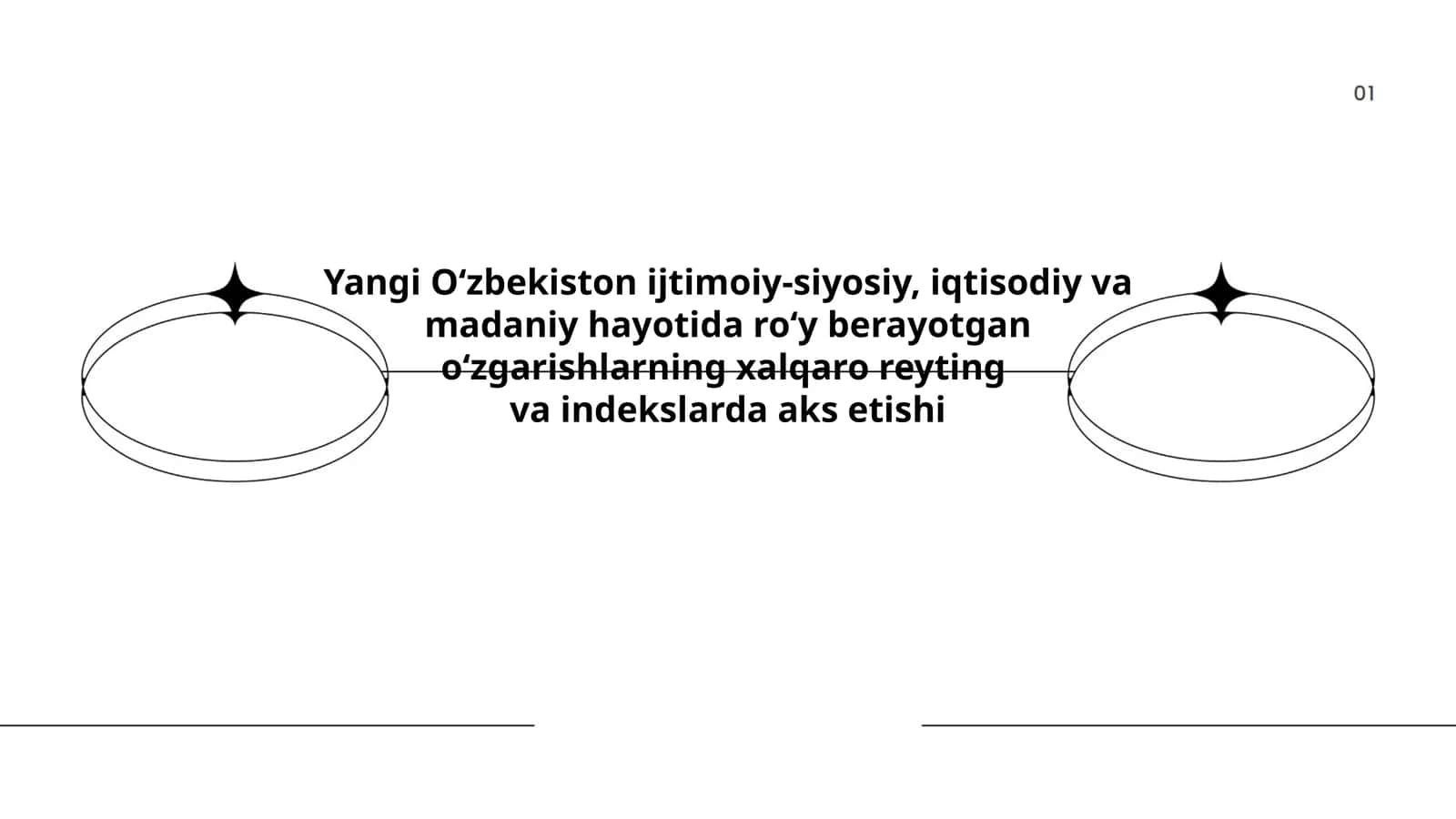Yangi O‘zbekiston ijtimoiy-siyosiy, iqtisodiy va madaniy hayotida roʻy berayotgan oʻzgarishlarning xalqaro reyting va indekslarda aks etishi